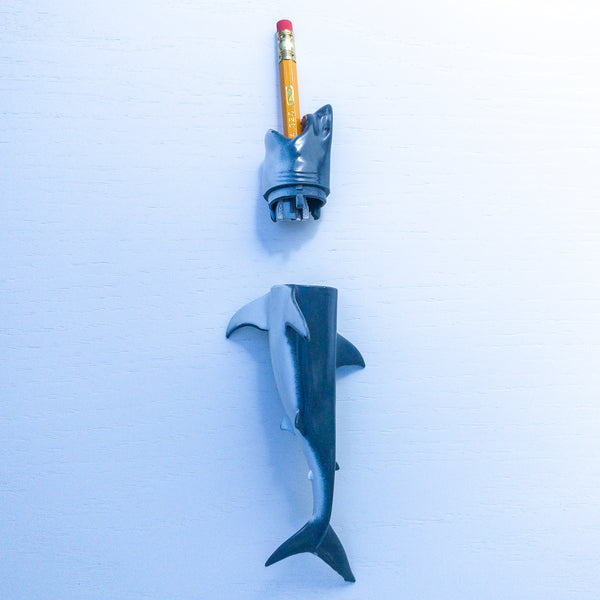 Great White Sharkener - Pencil Sharpener + 3X #2 California Cedar Pencils